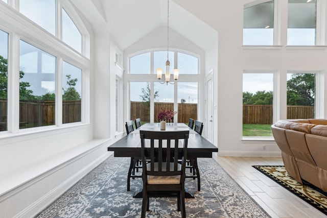 1520 Rough Rider Ct, Celina, TX 75009 - sunroom featuring an inviting chandelier