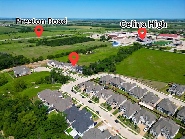 1520 Rough Rider Ct, Celina, TX 75009 - aerial view featuring a residential view