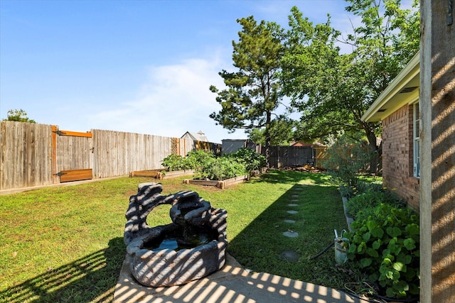 61 Sonora Dr, Trophy Club, TX 76262 - view of yard featuring a fenced backyard and a vegetable garden