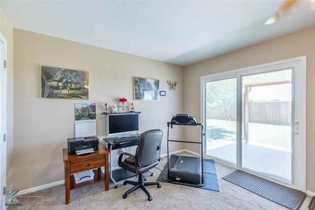 5631 Southmoor Dr, Abilene, TX 79606 - carpeted office with baseboards