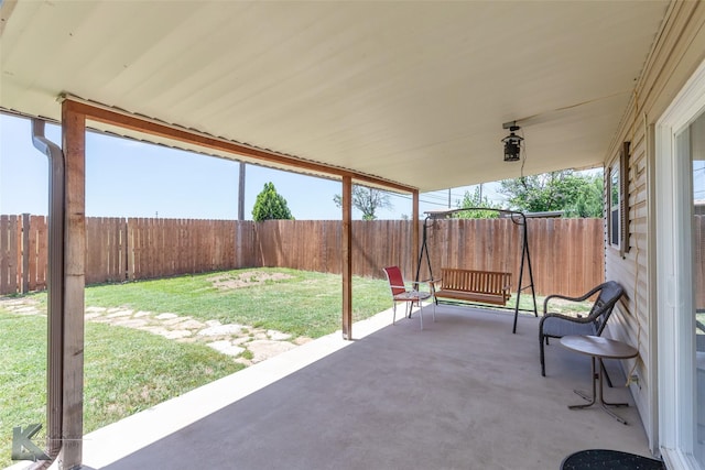 5631 Southmoor Dr, Abilene, TX 79606 - view of patio / terrace with a fenced backyard