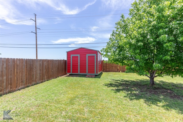 5631 Southmoor Dr, Abilene, TX 79606 - view of yard with a fenced backyard, a shed, and an outbuilding