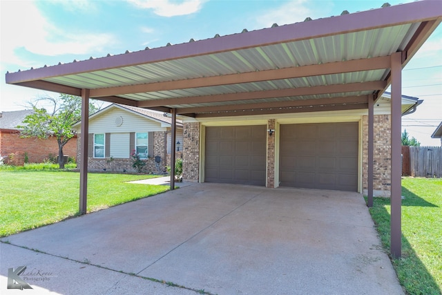 5631 Southmoor Dr, Abilene, TX 79606 - view of front of house featuring brick siding, a front lawn, and fence