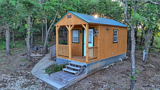 view of outbuilding with an outdoor structure