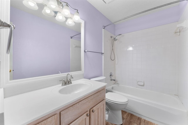7632 Arbor Ridge Ct, Fort Worth, TX 76112 - full bathroom with toilet,  shower combination, and vanity
