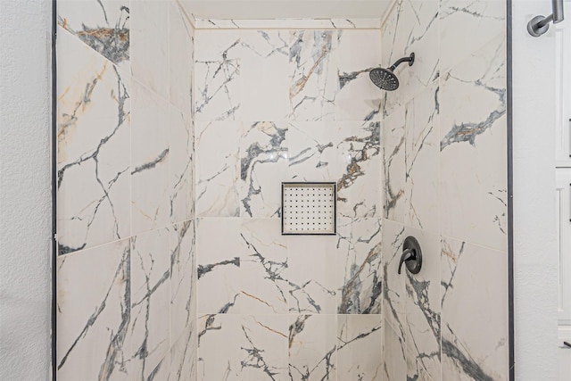 room details with tiled shower