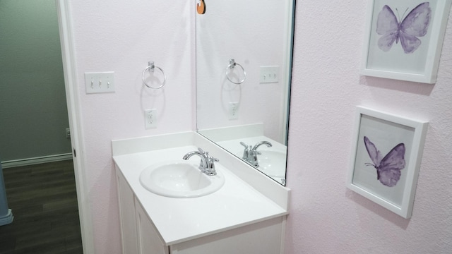 bathroom featuring vanity