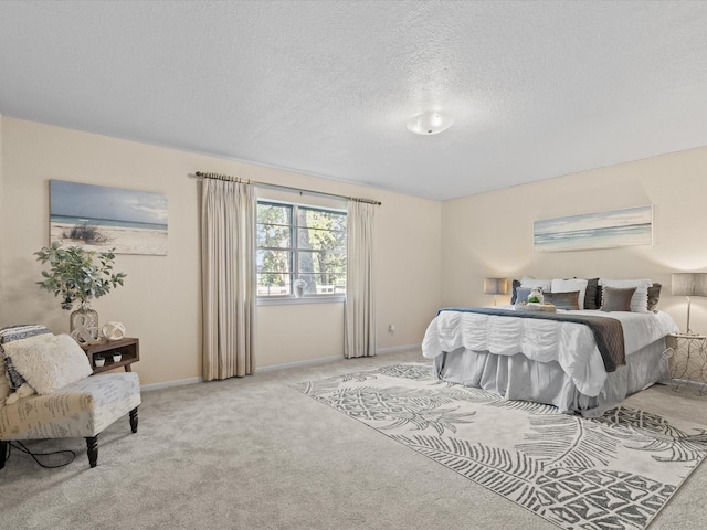 12580 Briar Rd, Azle, TX 76020 - bedroom with carpet, a textured ceiling, and baseboards