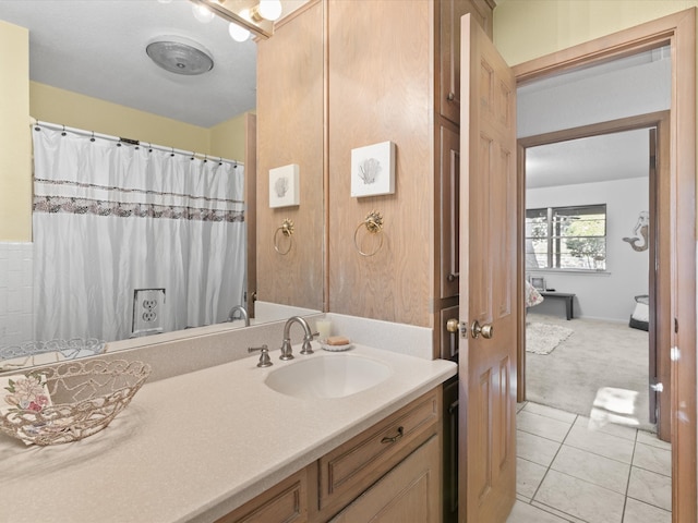 12580 Briar Rd, Azle, TX 76020 - bathroom featuring vanity and tile patterned floors