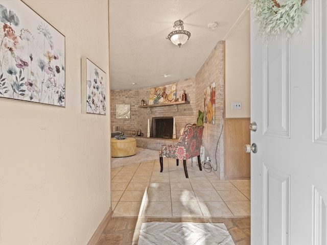 12580 Briar Rd, Azle, TX 76020 - hallway with a wainscoted wall