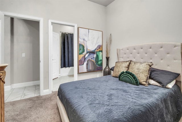 bedroom with baseboards