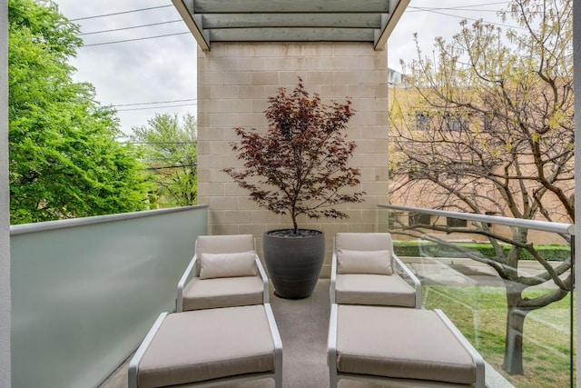 view of balcony