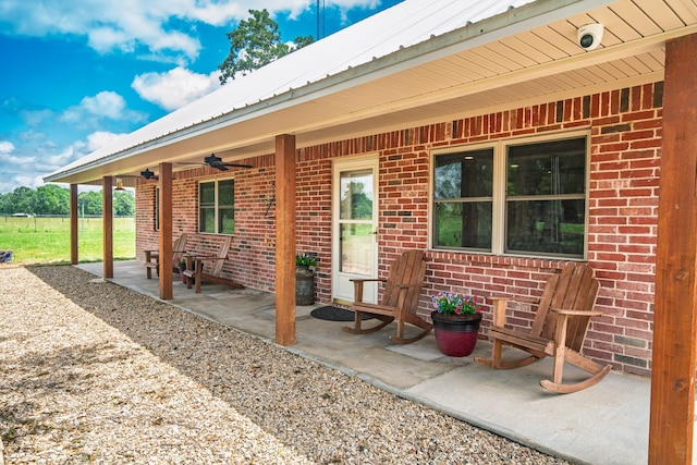 397 Rs County Road 4452, Point, TX 75472 - view of patio / terrace featuring ceiling fan