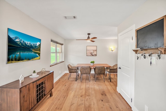 397 Rs County Road 4452, Point, TX 75472 - dining area featuring light wood finished floors, ceiling fan, and baseboards