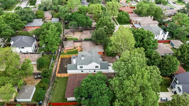 drone / aerial view with a residential view