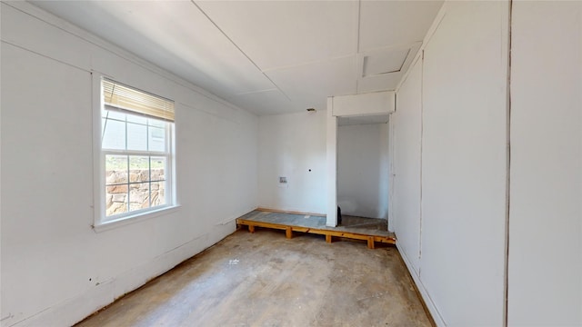 empty room with concrete floors