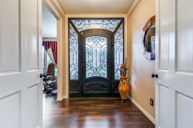 2516 Nighthawk Dr, Plano, TX 75025 - foyer entrance featuring baseboards, wood finished floors, and french doors