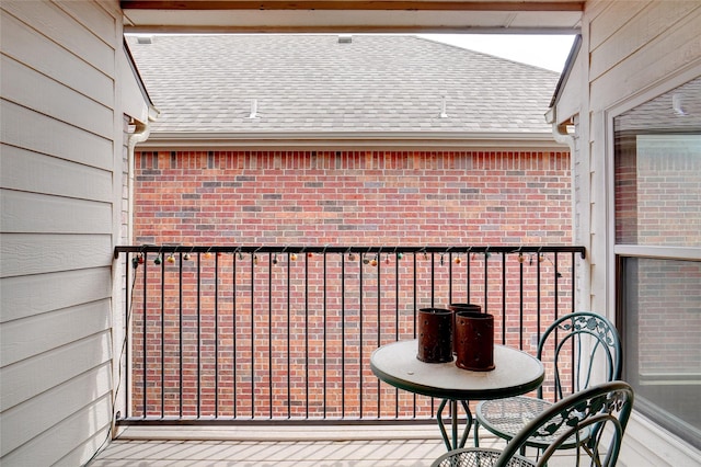 view of balcony