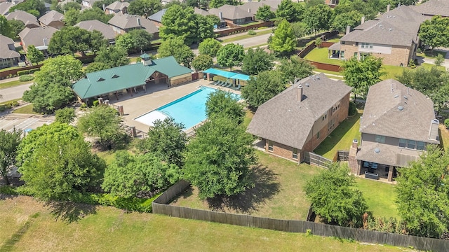 2317 Willard Dr, Mckinney, TX 75072 - aerial view of residential area with a pool area