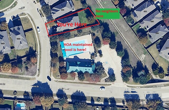 2317 Willard Dr, Mckinney, TX 75072 - map / location with property parcel outlined