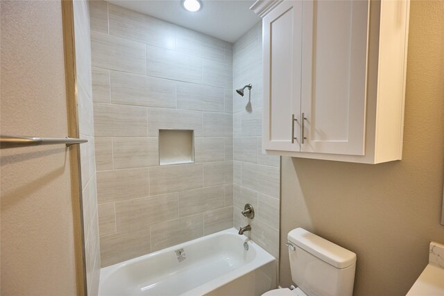 1224 W Bewick St, Fort Worth, TX 76110 - bathroom featuring toilet and shower / tub combination
