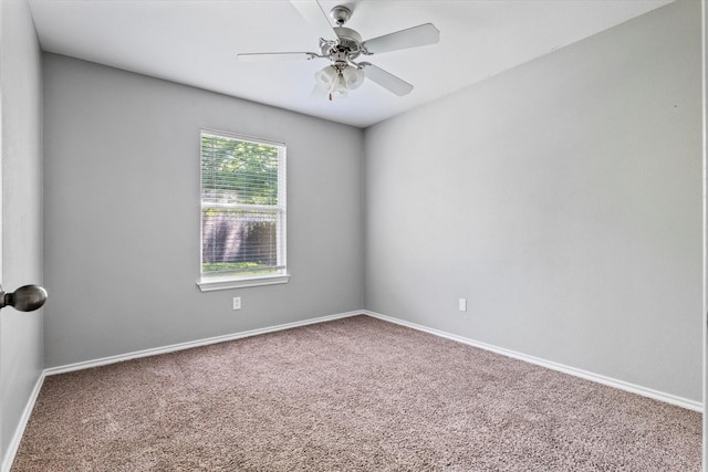 817 Countryside Dr, Aubrey, TX 76227 - spare room featuring carpet, baseboards, and ceiling fan