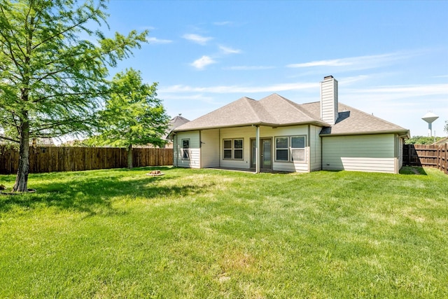 817 Countryside Dr, Aubrey, TX 76227 - back of property with a chimney