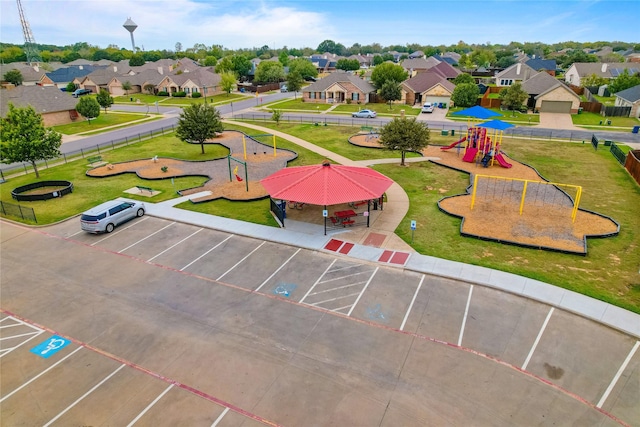 817 Countryside Dr, Aubrey, TX 76227 - aerial perspective of suburban area with a recreational park