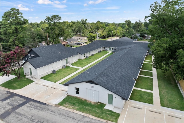 drone / aerial view with a residential view