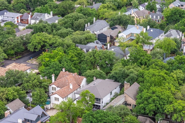 bird's eye view with a residential view