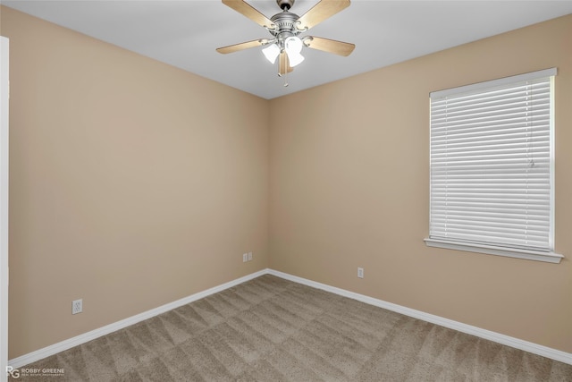 174 Hallette Dr, Shreveport, LA 71115 - empty room featuring baseboards, ceiling fan, and carpet floors