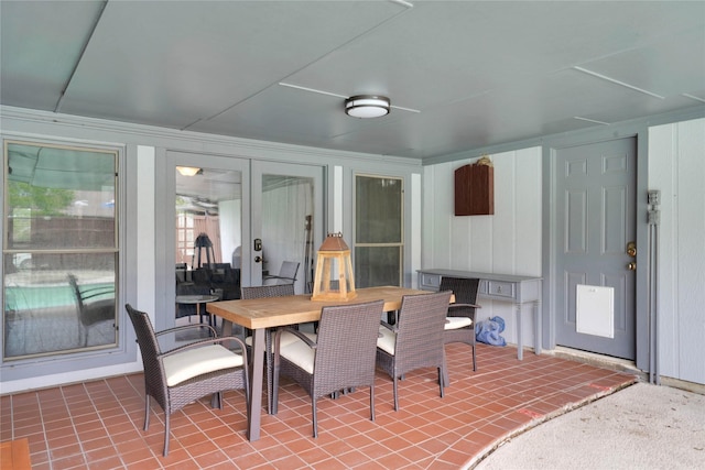 2227 Timberwood, Carrollton, TX 75006 - sunroom with french doors