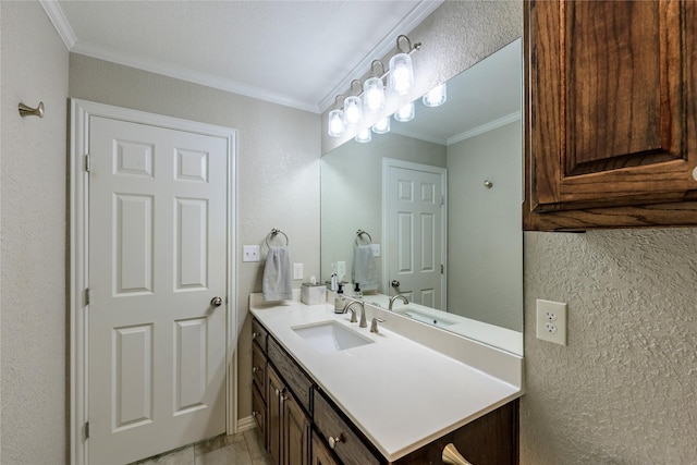 5921 Springbrook Dr, Tyler, TX 75707 - bathroom featuring ornamental molding and vanity