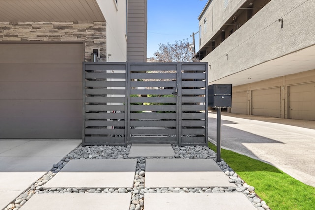 exterior view of a gate and fence