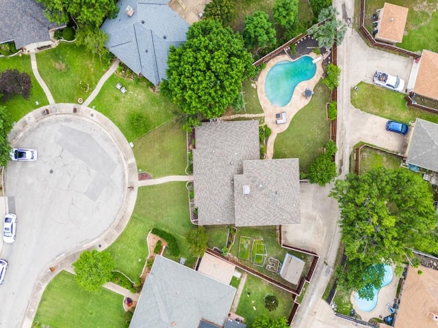 17607 Seedling Ct, Dallas, TX 75287 - drone / aerial view of a pool