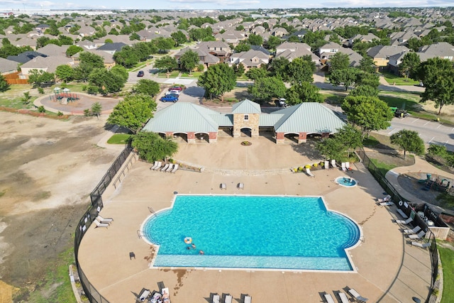1261 Altuda Dr, Forney, TX 75126 - aerial view with a residential view