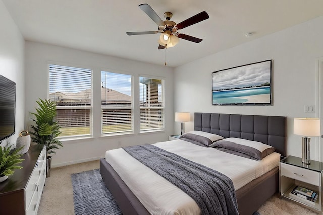 9133 Copper Crossing Dr, Fort Worth, TX 76131 - bedroom with light colored carpet and ceiling fan