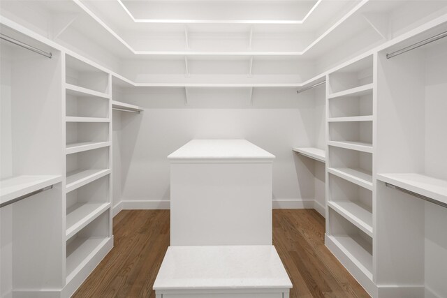 5747 Charlestown Dr, Dallas, TX 75230 - spacious closet with dark wood finished floors