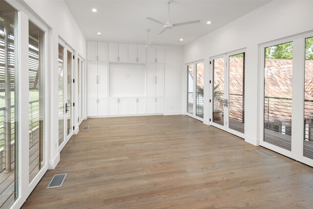 5747 Charlestown Dr, Dallas, TX 75230 - unfurnished sunroom with french doors, visible vents, and recessed lighting