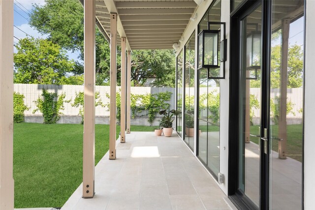 5747 Charlestown Dr, Dallas, TX 75230 - view of patio / terrace featuring fence