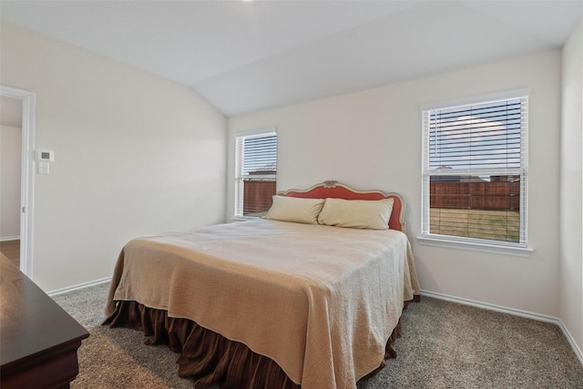 1628 Seadrift Dr, Forney, TX 75126 - carpeted bedroom featuring lofted ceiling and baseboards