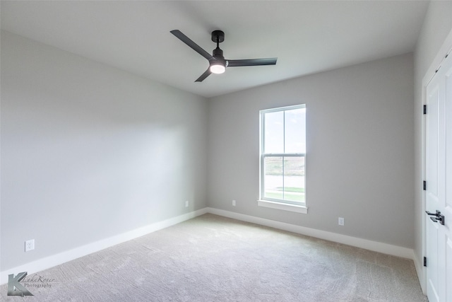 3342 Torrey Pne, Abilene, TX 79606 - carpeted empty room featuring baseboards and a ceiling fan