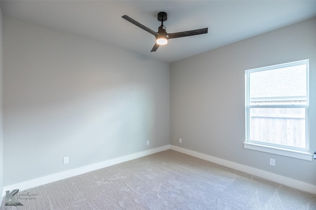 3342 Torrey Pne, Abilene, TX 79606 - empty room with carpet, baseboards, and a ceiling fan