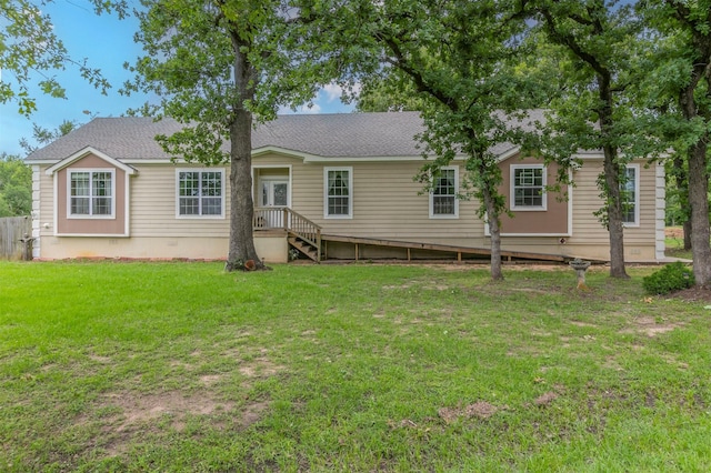 19989 Post Oak Loop, Thornton, TX 76687 - view of front of property featuring a front lawn