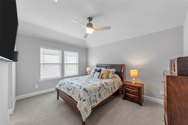 2472 Bainbridge Dr, Allen, TX 75013 - bedroom with light carpet, baseboards, and ceiling fan
