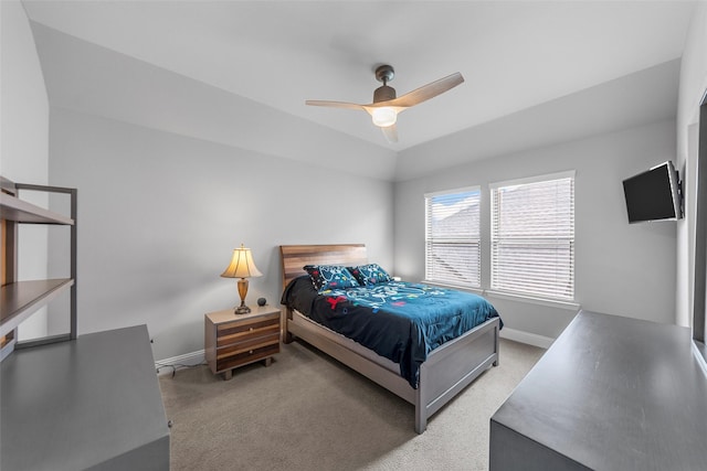 2472 Bainbridge Dr, Allen, TX 75013 - bedroom featuring baseboards, carpet, and a ceiling fan