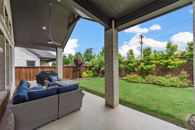 2472 Bainbridge Dr, Allen, TX 75013 - view of patio / terrace featuring an outdoor hangout area