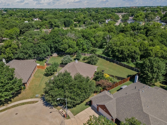 24 Tallwood Ln, Edgecliff Village, TX 76134 - drone / aerial view of a heavily wooded area