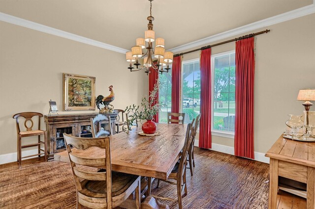 1421 Rolling, Celina, TX 75009 - office space featuring baseboards, crown molding, recessed lighting, and wood finished floors