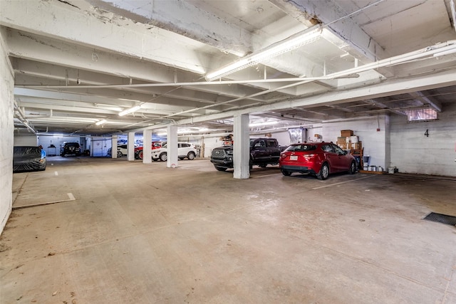view of parking deck